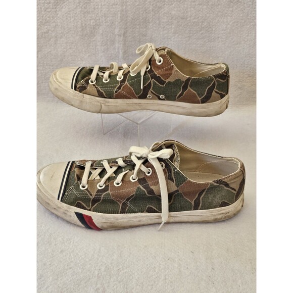 PRO-KEDS FOR J CREW ROYAL LO CAMO CANVAS SNEAKERS Size 13 - Picture 1 of 10